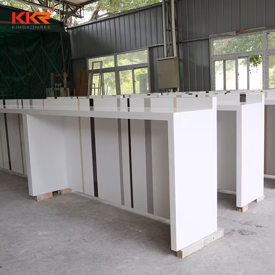 Bar Counter in Modern Design Artificial Marble Stone Bar Counter Quartz Benchtop Counter