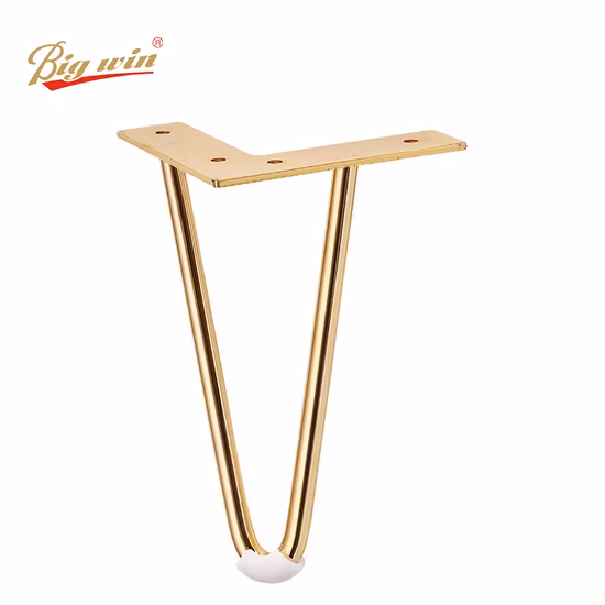 Latest Modern Design Rose Gold Color Hairpin Table Legs